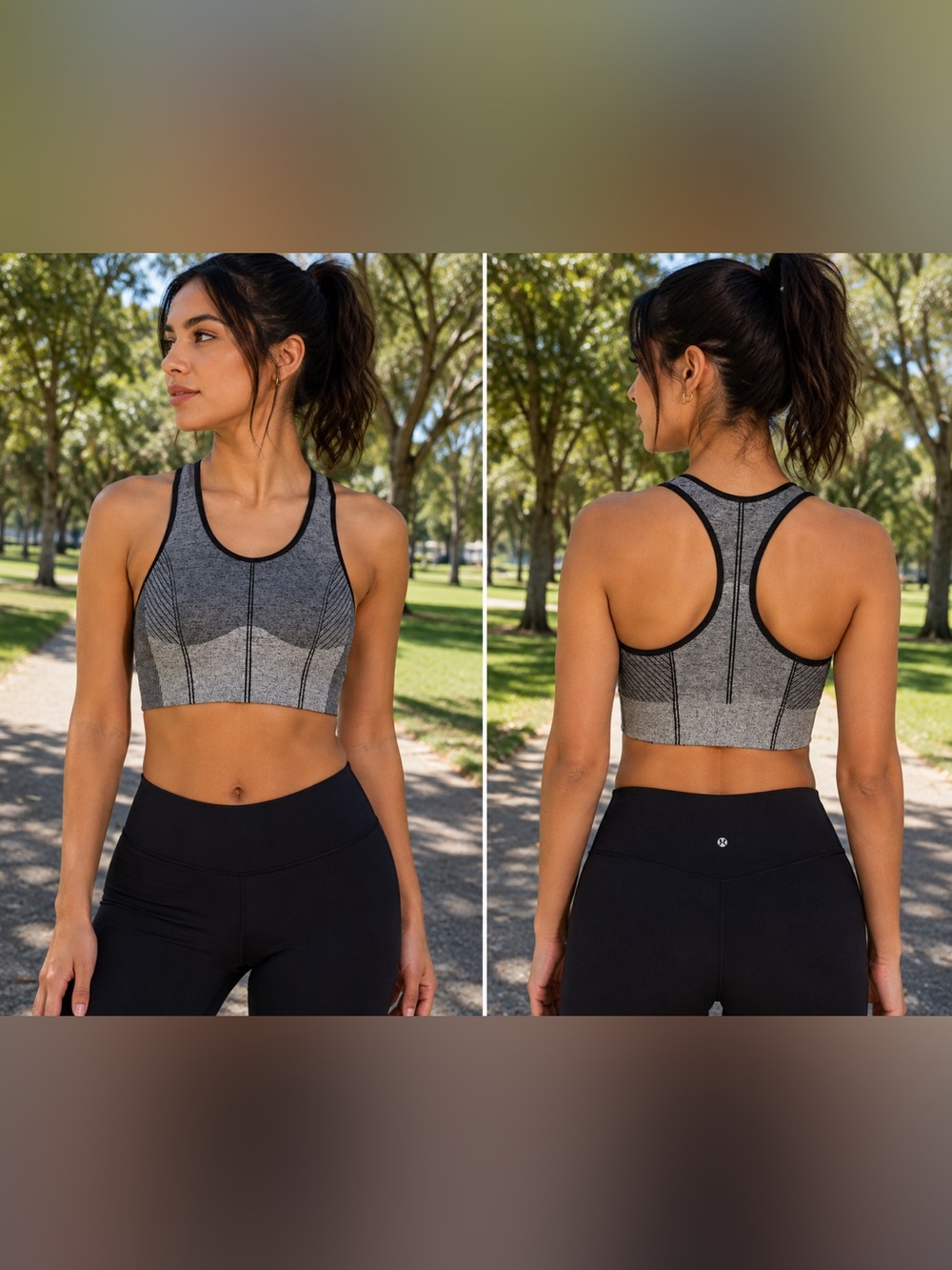 PINK Victoria’s Secret Gray Seamless Sports Bra XS NWT